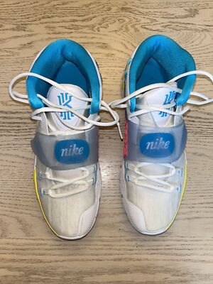 Nike Kyrie 6 Neon Graffiti 2020 Size 13 Nike Kyrie 6 White Blue Yellow Neon Graffiti Sz 13 Mens  main image 4