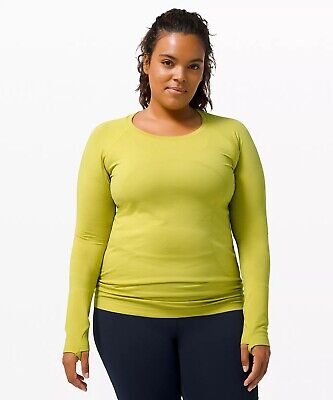 Lululemon Size 8 Swiftly Tech Long-Sleeve Shirt 2.0 Waist