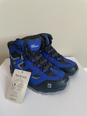 Jack Wolfskin Kids Woodland Texapore Mid Rise Waterproof Walking Hiking Boots