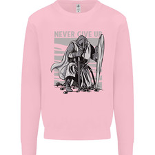Teutonic Knight Never Give Up Crusader Gym Mens Sweatshirt Jumper