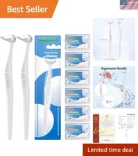 Complete Oral Care Kit: Shred Resistant Dental Floss Picks & Ergonomic Handles