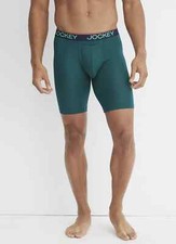 Jockey  Chafe Proof Pouch Microfiber H-Fly 8.5" Long Leg Boxer Brief Size M