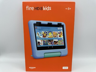 Amazon Fire HD 8 Kids Edition, 12th Gen. 32GB, Wi-Fi, 8'' - Blue, 2GB RAM