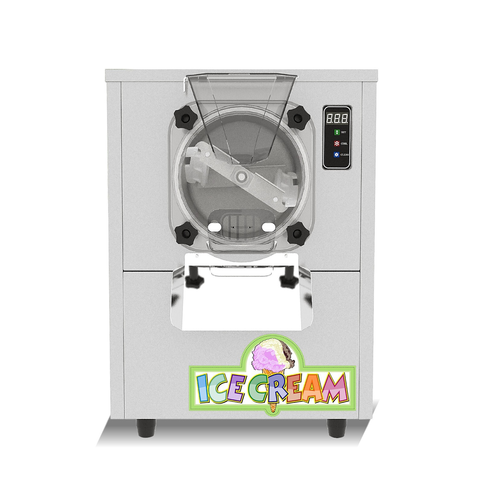 Kolice Commercial Countertop Hard Ice Cream Machine,Mini Ice Cream Maker, 110V
