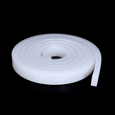 Solid Silicone Rubber Sealing Strip Square White Thick 1mm-30mm