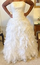 Monique Luo Wedding Dress Size 10 David’s Bridal Never Worn