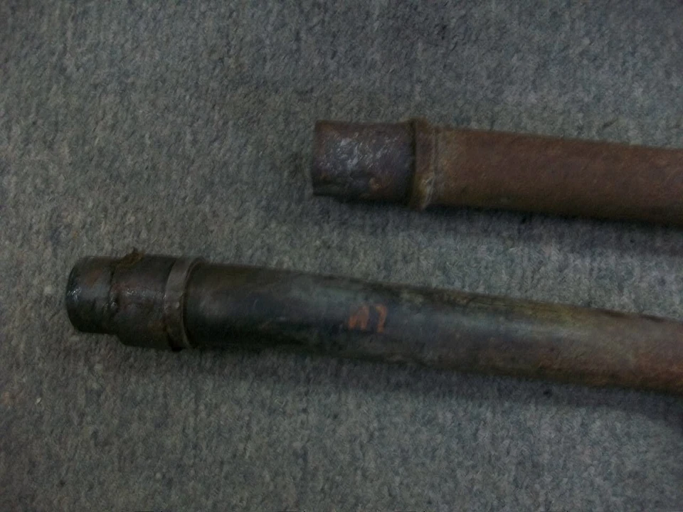 Honda SL350 1971-1972 tubos de cabezal arranque solo SL 350 cabezal de escape vintage Foto 3 de 4