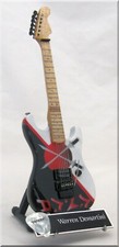 WARREN DeMARTINI Miniature Guitar Sword RATT w/ Guitar Pick