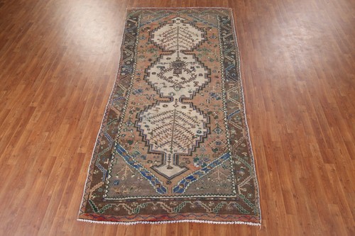 Vintage Rust Handmade Wool Bakhtiari Area Rug 5x10 Tribal Traditional Carpet - Picture 17 of 22