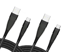 6ft and 10ft Long USB-C Cables Fast Charge TYPE-C Cord Power for Cell Phones