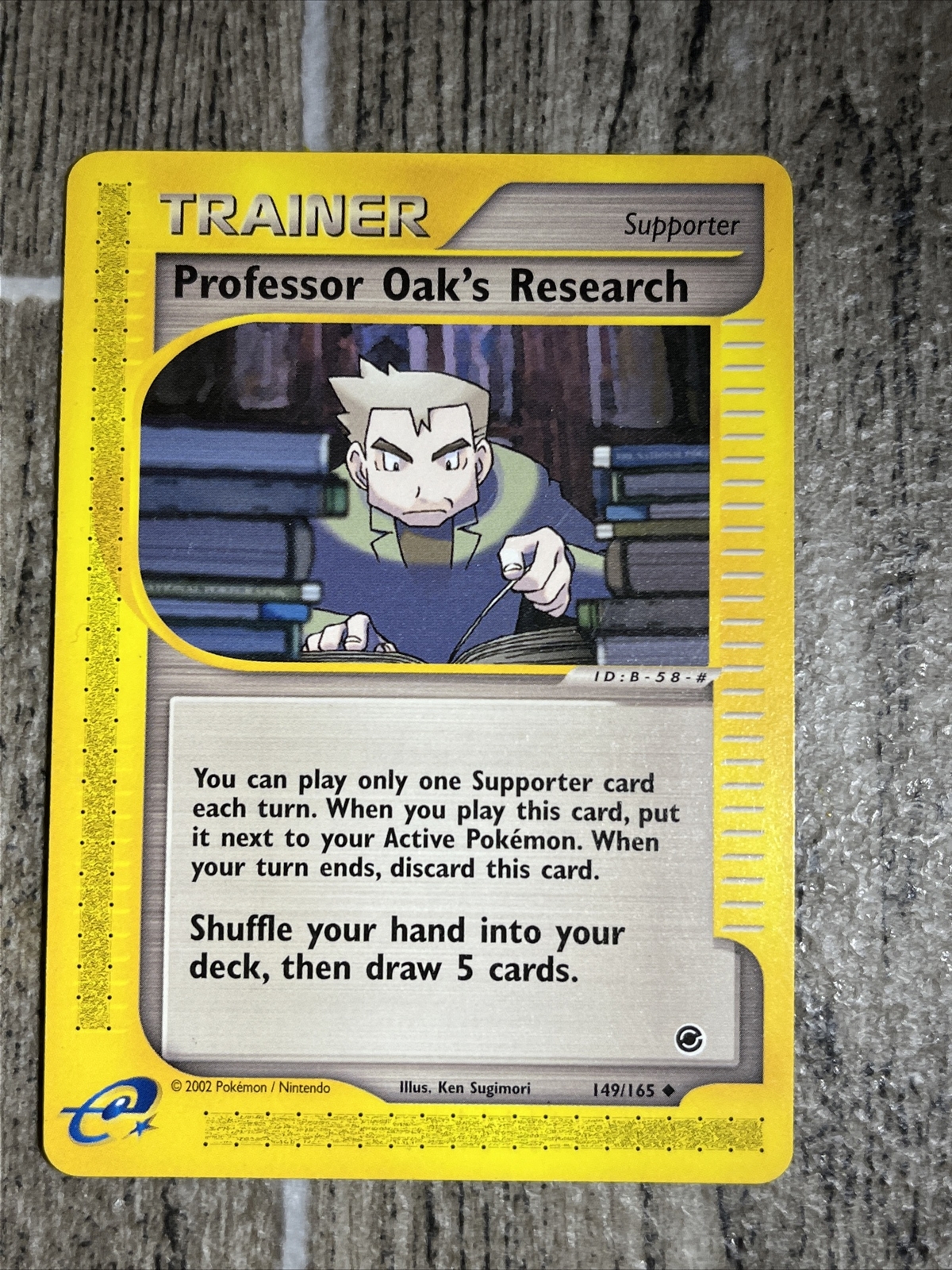 Pokemon Card - Expedition 149/165 - PROFESSOR OAK'S RESEARCH (uncommon) - NM