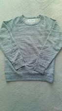 Our Legacy sweatshirt AW14 blue grey melange cotton sweatshirt sz 46 small