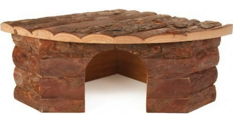 Trixie Natural Living Jesper Small Animal Wooden Corner Rodent House Cage S-XL - Image 2 of 3