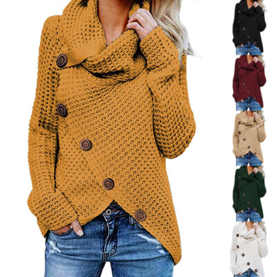 chunky cowl neck jumper