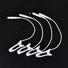 10pcs Ear Pain Relief Clip Tens 2.0mm Pin Breast Nipple Electrode Lead Wire