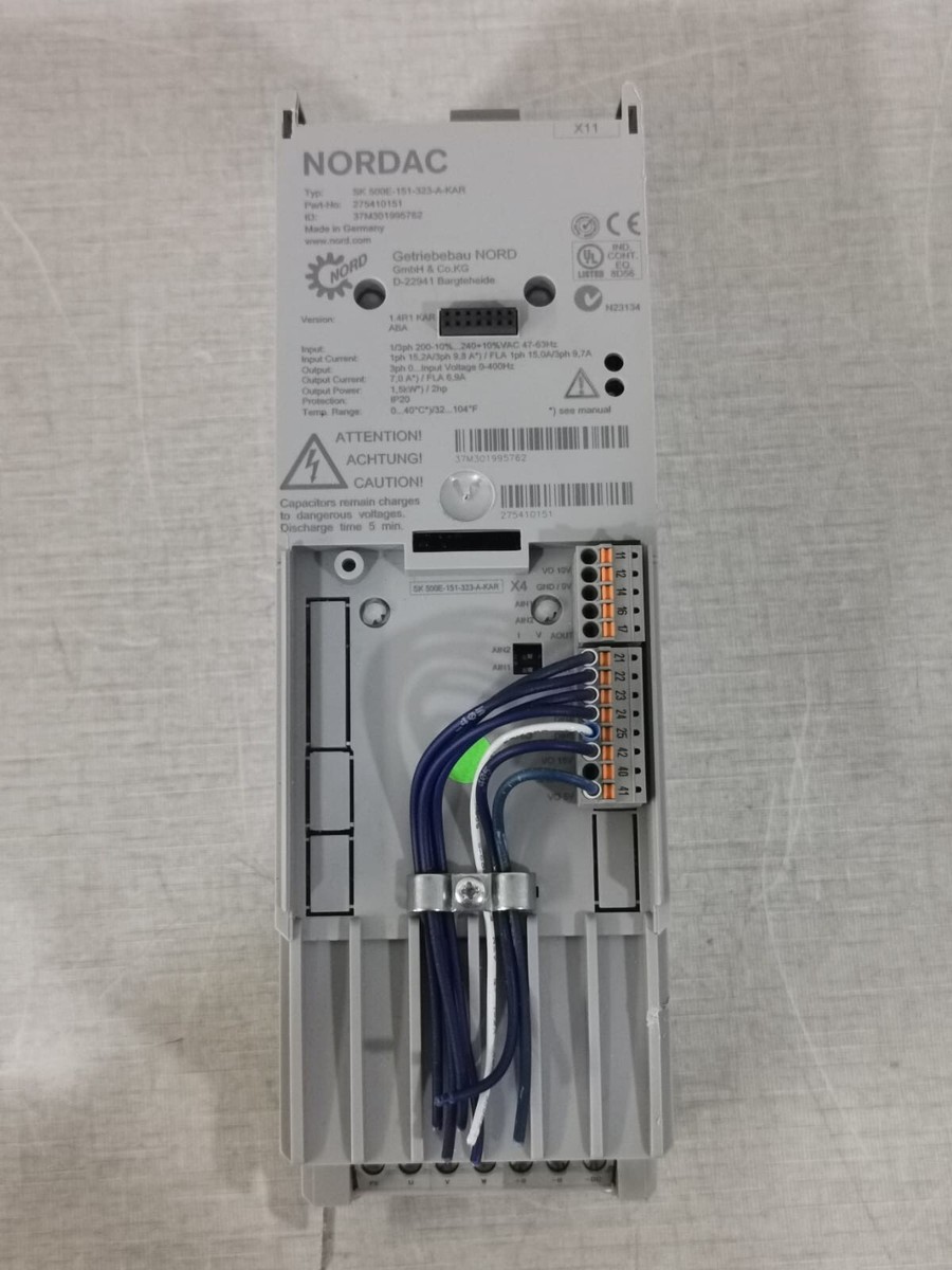 NORDAC SK 500E-151-323-A-KAR / Part No: 275410151 Inverter Drive