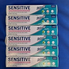 NEW Lot 6 Natural White SENSITIVE EXTREME Whitening TOOTHPASTE 4.1 oz Flouride