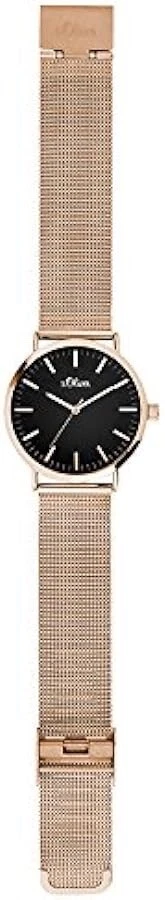s.Oliver Watch SO-3327-MQ Reloj Mujer Acero Inoxidable Oro Rosa Reloj Pulsera Malla Foto 2 de 4