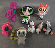 Lot of 8 Assorted Plush Bundle Barney 1992, P...