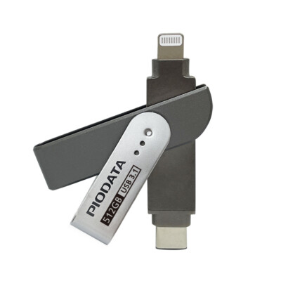 iXflash MFi 512GB iPhone iPad Flash Drive Photo Stick Storage Lightning USB-C