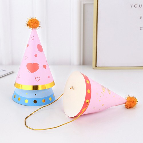 Chapeau Anniversaire 1 An – Feutre Argent Et Bleu – Accessoire Photo Et Déco Pour Premier Anniversaire De Bébé