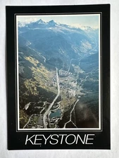 Keystone Colorado Aerial View Highway Lake Mountain Valley c2000 Postcard