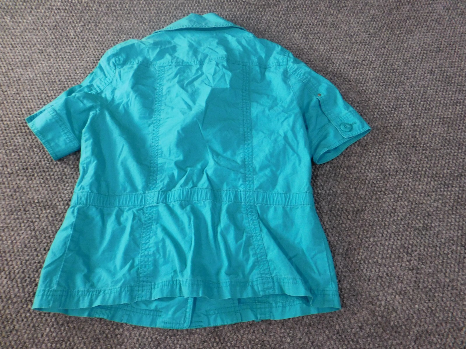 Chicos 0 Jacket Blue stretch five-button womens s… - image 8