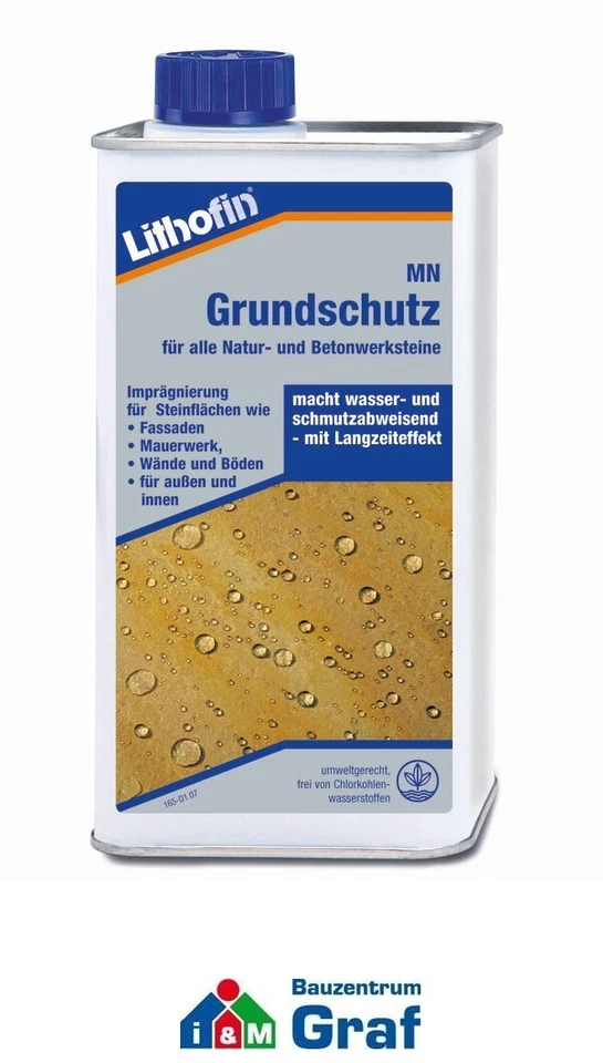 Lithofin Mn Protection de Base pour Pierre Naturelle Et Béton 1,0 Litre /#891804 - Photo 1/1