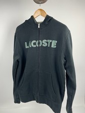 LACOSTE Zip Hoody Jacket S Navy/Black/gray Green Rare 2008 France Alligator READ