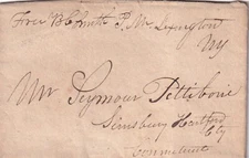 1828 Lexington NY "Free B. C. Smith PM Lexington NY" on ltr to Seymour Pettibone