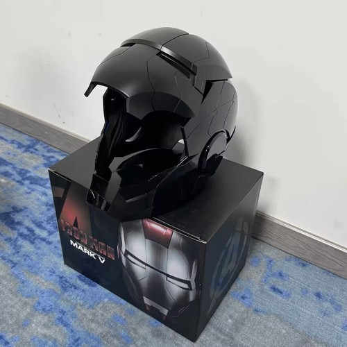 AUTOKING Iron Man MK5 1:1 Helmet Wearable Voice-control Mask Cosplay Black Ver. - Picture 14 of 21