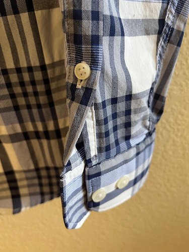 Express Fitted Mens Medium 15-15 1/2, Long Sleeve Button Down Shirt - Picture 5 of 5