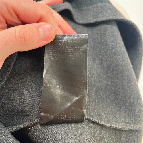 Calvin Klein Collection Long Sleeve Crewneck Sweatshirt Scuba Men's Large Black - Picture 9 of 9
