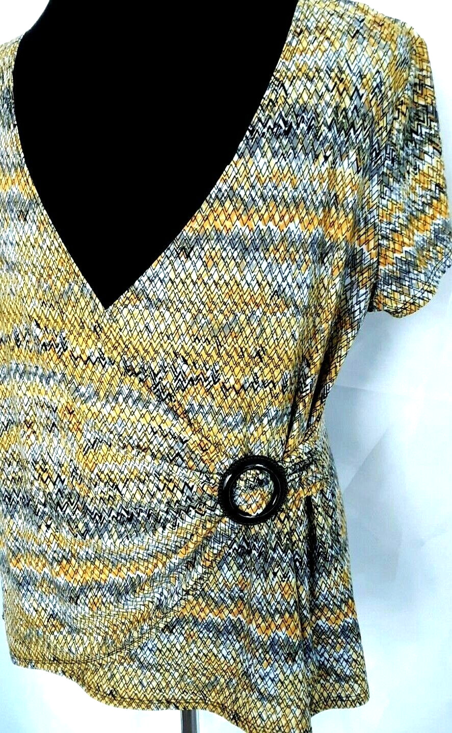 Notations Blouse Womens Size Large Multicolor wit… - image 6