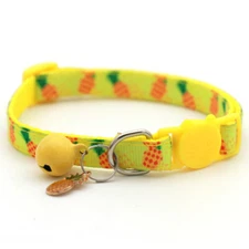Fashion Dog Collars Pet Supplies Bell Collars Pet Collars Fruit Print Cat Collar
