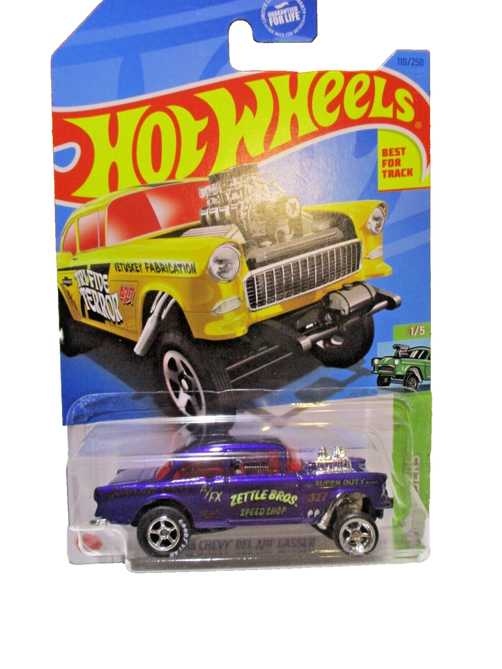 55 CHEVY GASSER ( ZETTLE BROS. ) CUSTOM W / REAL RIDERS ON THE CARD