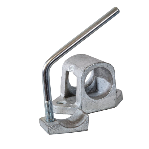 Jockey Rueda Pinza Resistente Metálico Acero 42mm Diámetro Tubos (con Tornillos) - Imagen 2 de 4