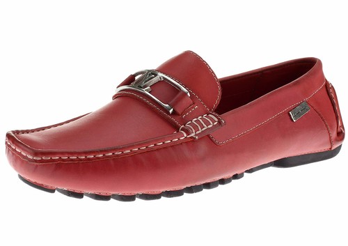 LN Luciano Natazzi Mens Air Grant Bit Leather Shoes Slip-On Driving Moccasin Loafer Rio Red, Men's, Size: One Size
