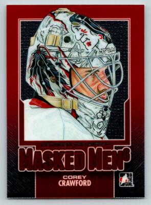 2013-14 Between the Pipes Masked Men 6 Red #MM02 Corey Crawford (ref 209082)