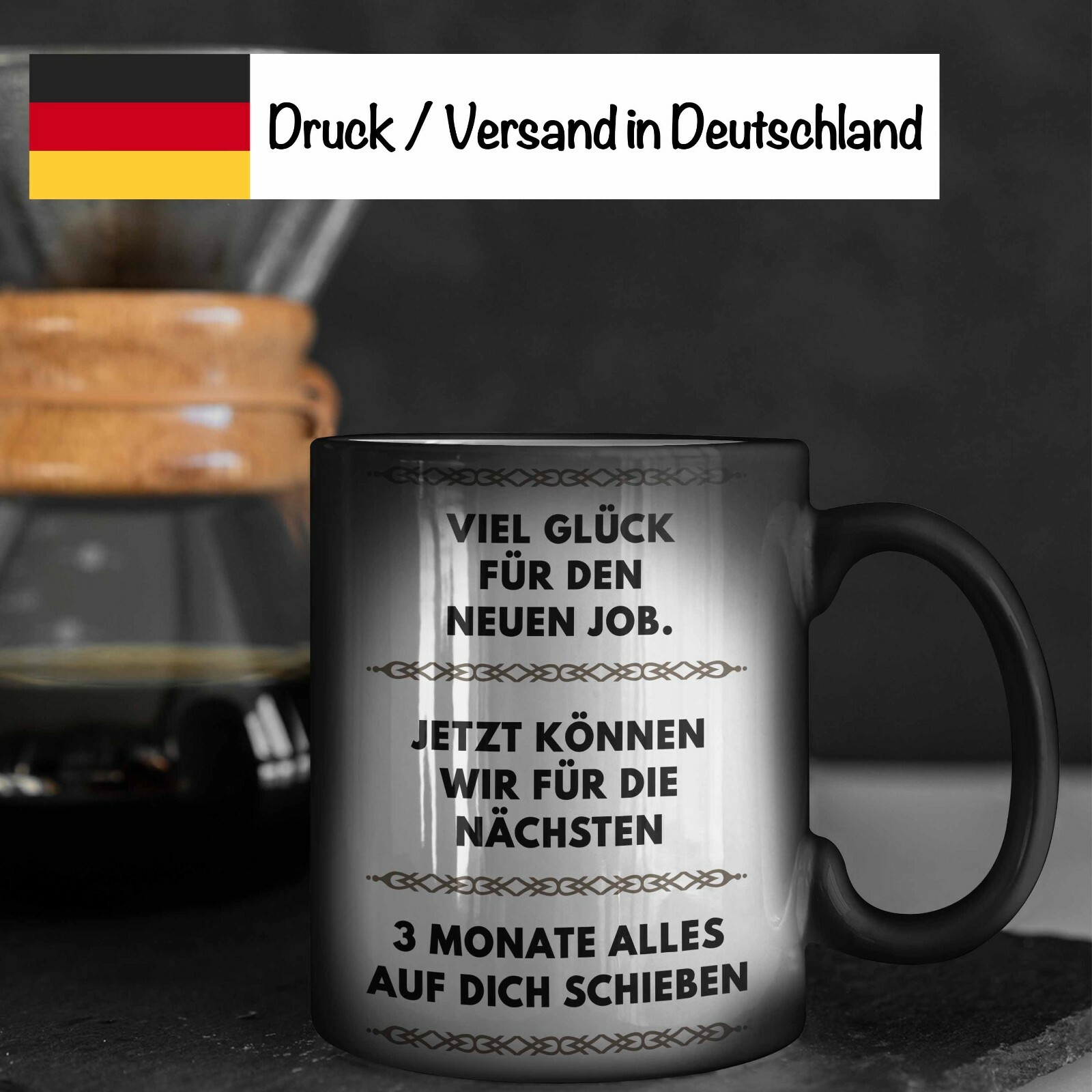 Tasse Magique Trendation - Cadeau Départ Collègue (Allemand) - Magic Mug