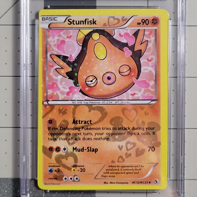 Stunfisk Legendary Treasures Miscut Error CGC 9 Mint Pokemon Card