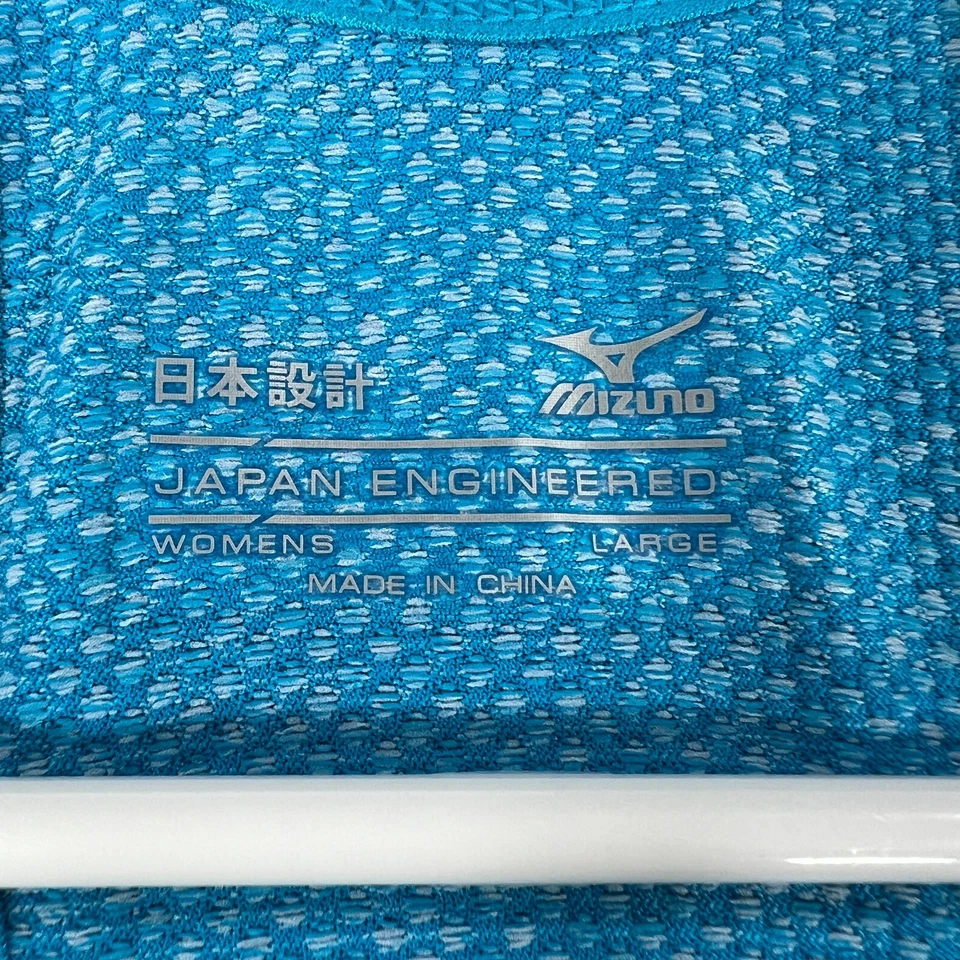 Camiseta sin mangas Mizuno para mujer grande azul sin mangas activa informal entrenamiento gimnasio Foto 3 de 4