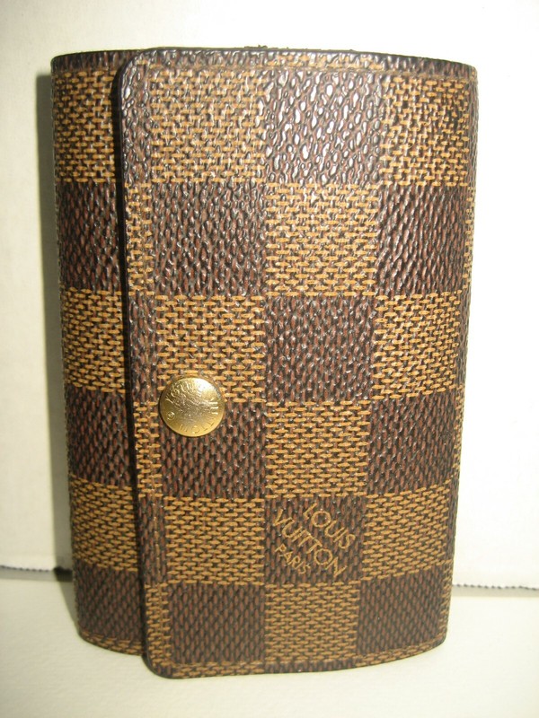 Authentic Louis Vuitton LV Damier Ebene Multicles 6 Key Holder Key Case Wallet