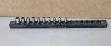 Snap On 10 Piece 1/4" Drive METRIC 6 Point Shallow Socket Set 5mm- 13mm Tools