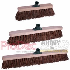 Prodec Stiff Platform Sweeping Broom Brush Head 12" 18" 24" Inch Trade Quality