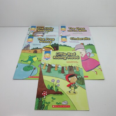 Lot of 5 Just-Right Leveled Reader Paperback Books A, B, C