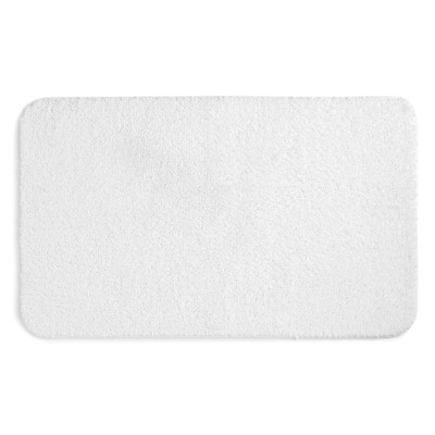 Mainstays Basic Polyester Skid Resistant 24'' x 40'' Bath Rug, White