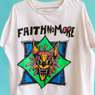 80s FAITH NO MORE ヴィンテージ　Tシャツ Vintage Faith No More Men T-shirt White Unisex Tee All Sizes | eBay