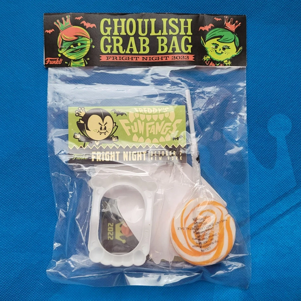 FUNKO FRIGHT NIGHT II 2022 GHOULISH GRAB BAG NYCC - PIN & ORANGE VAMPIRE  STICKER | eBay