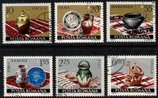 Romania 1973 Pottery   - Complete Set Of Six Stamps - MNH/CTO